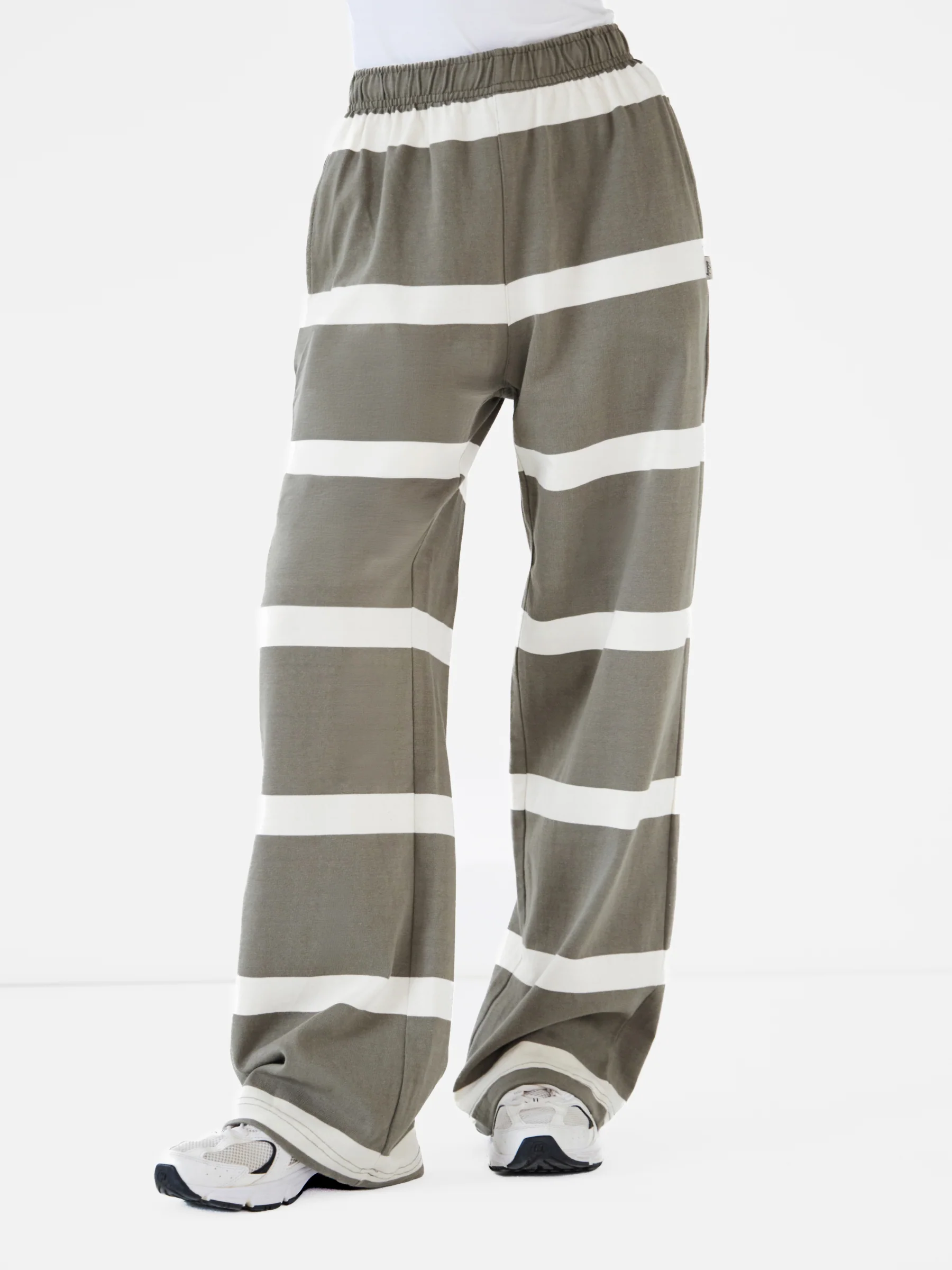 Tilly Striped Trousers - Safari Green - Image 5