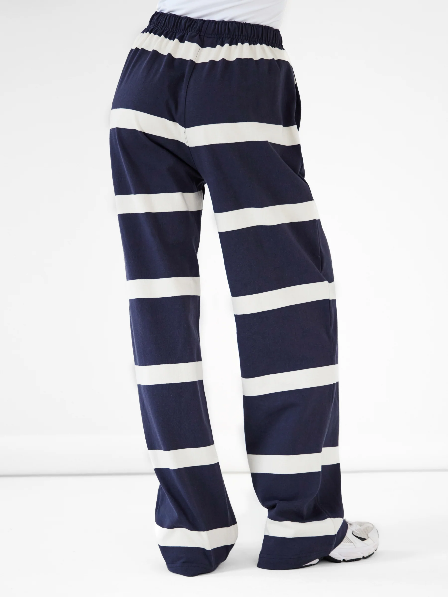 Tilly Striped Trousers - True Navy - Image 2