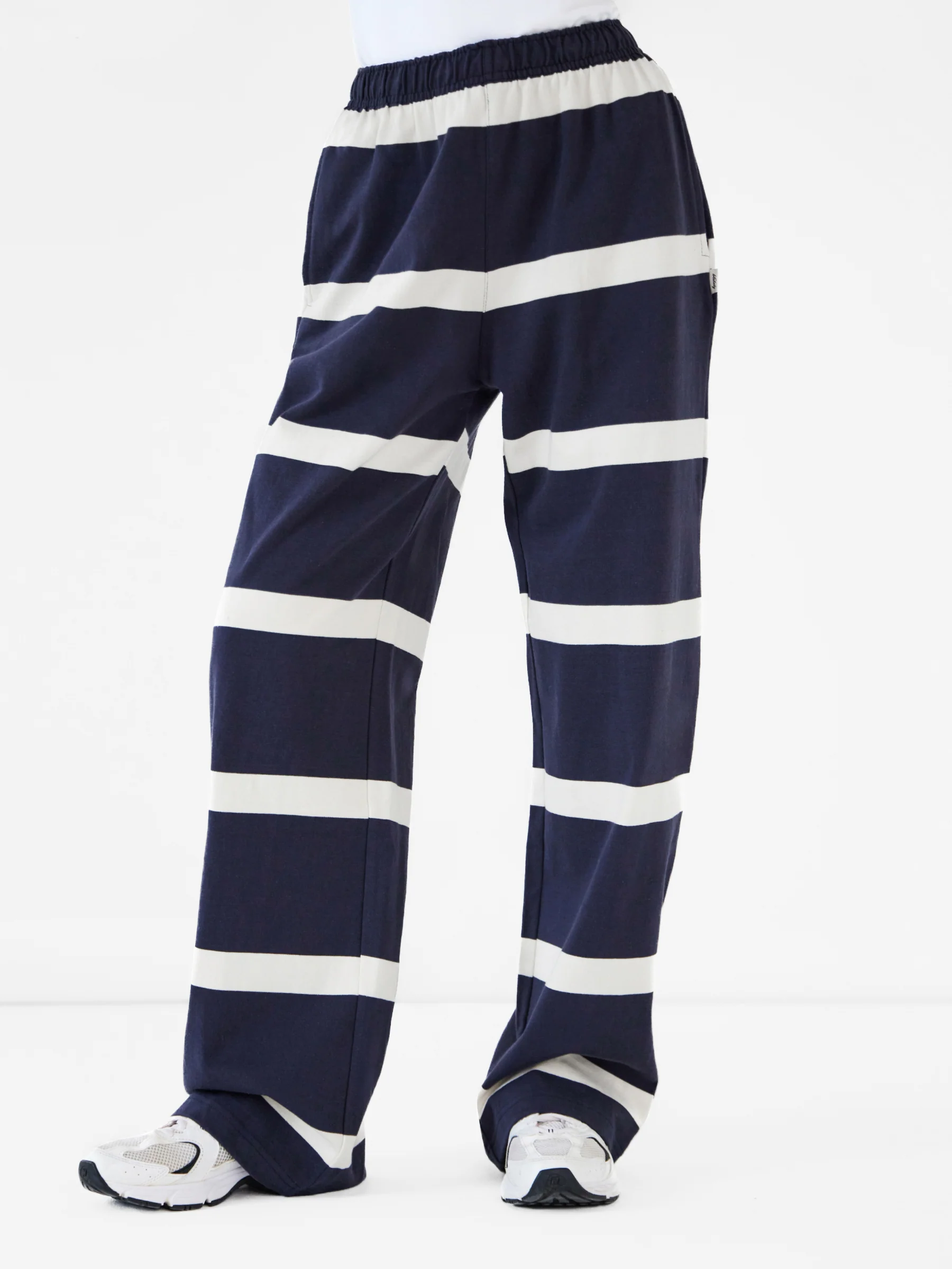 Tilly Striped Trousers - True Navy - Image 6