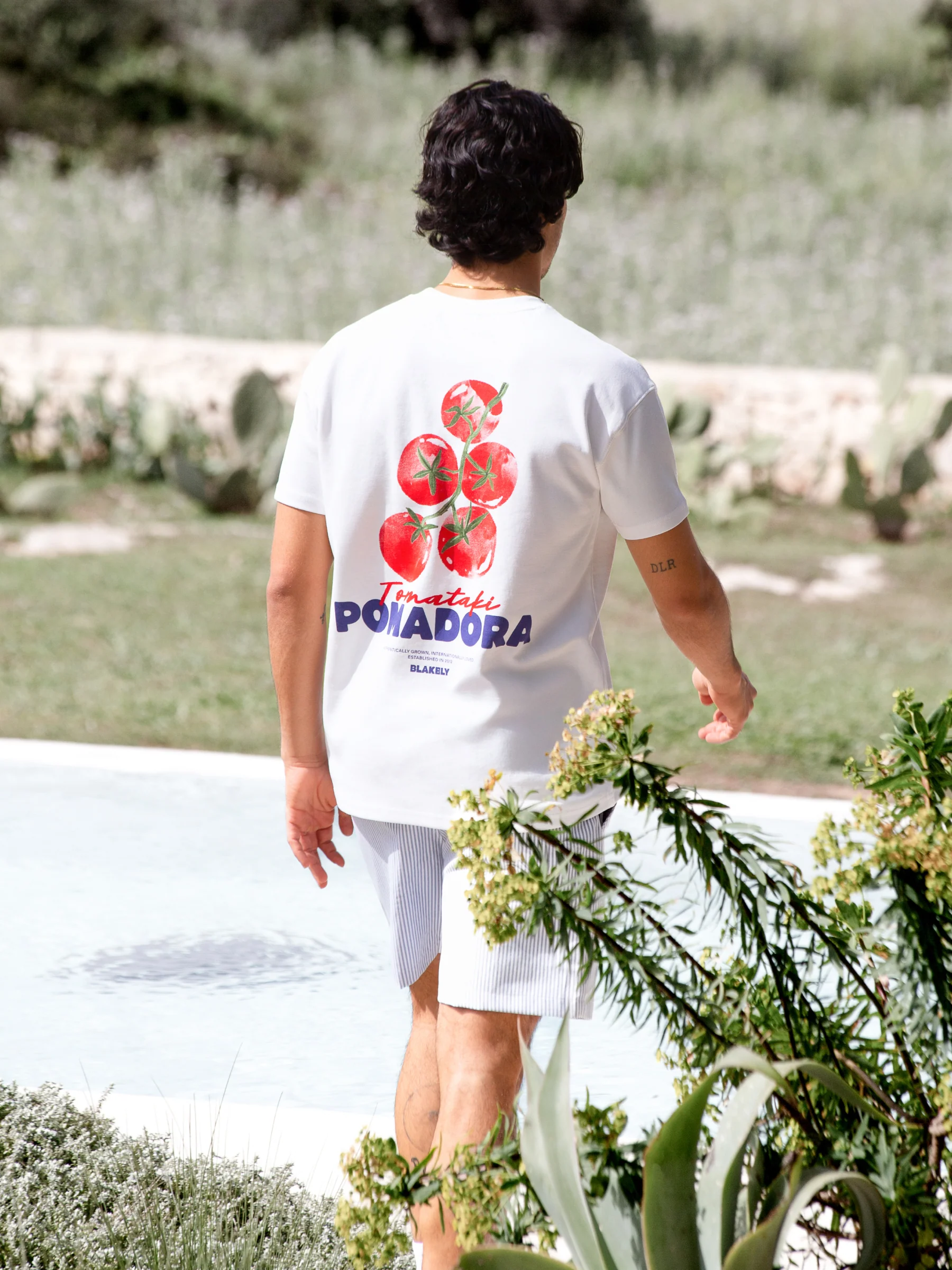 Tomato Print Relaxed T-Shirt - White - Image 3