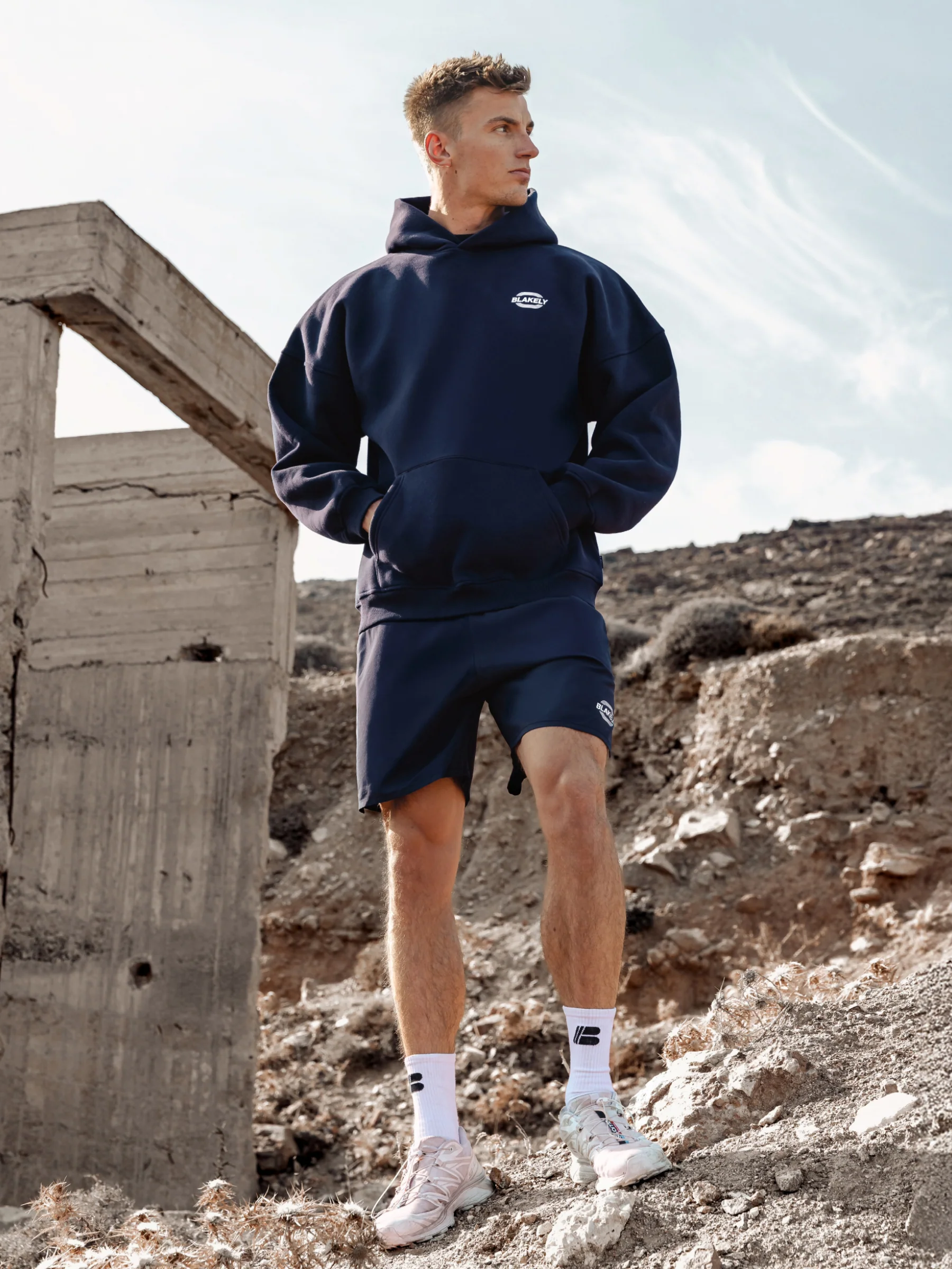 Track Active Hoodie - True Navy - Image 4