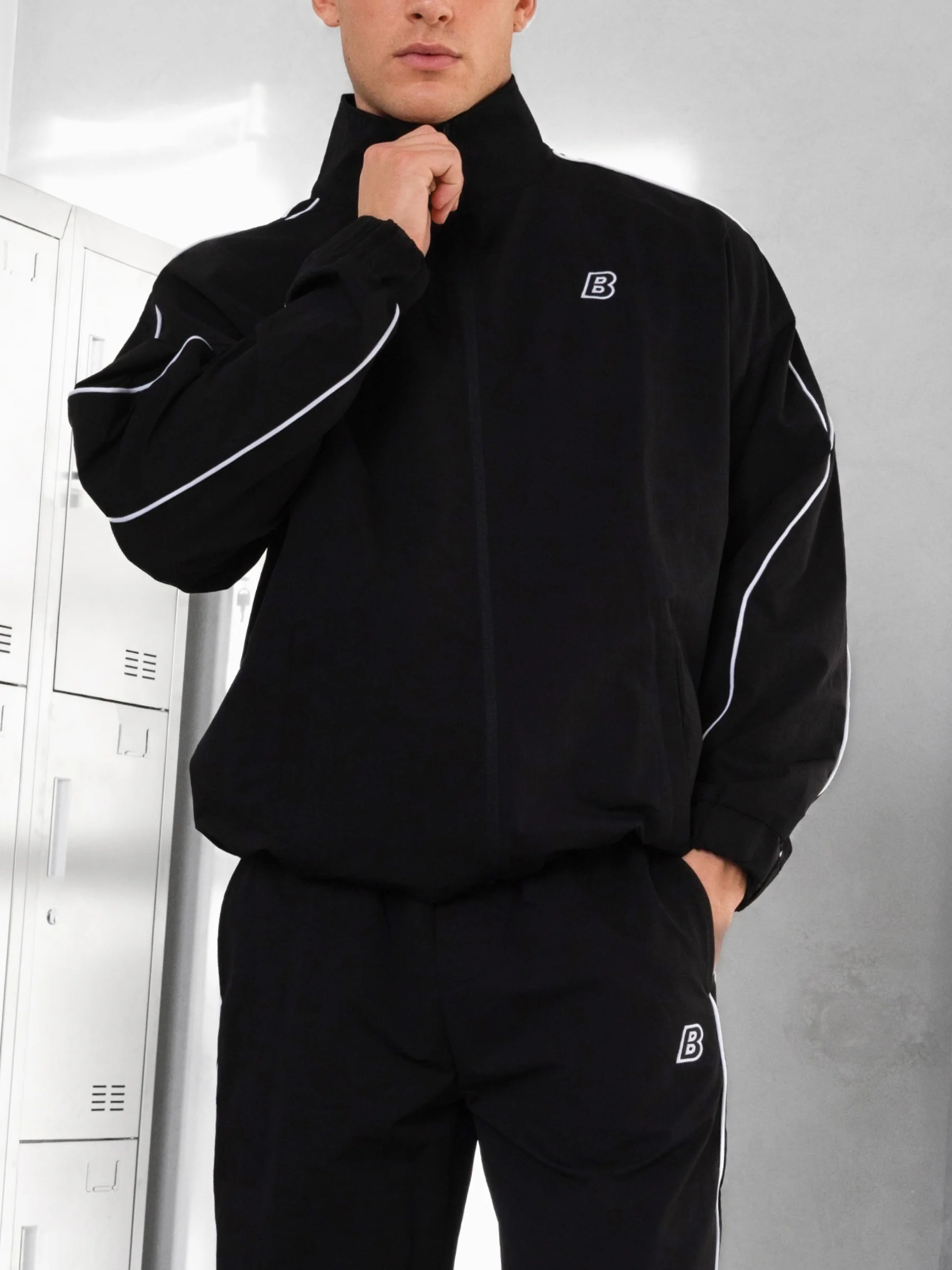 Blakely Track Jacket - Black - Image 4