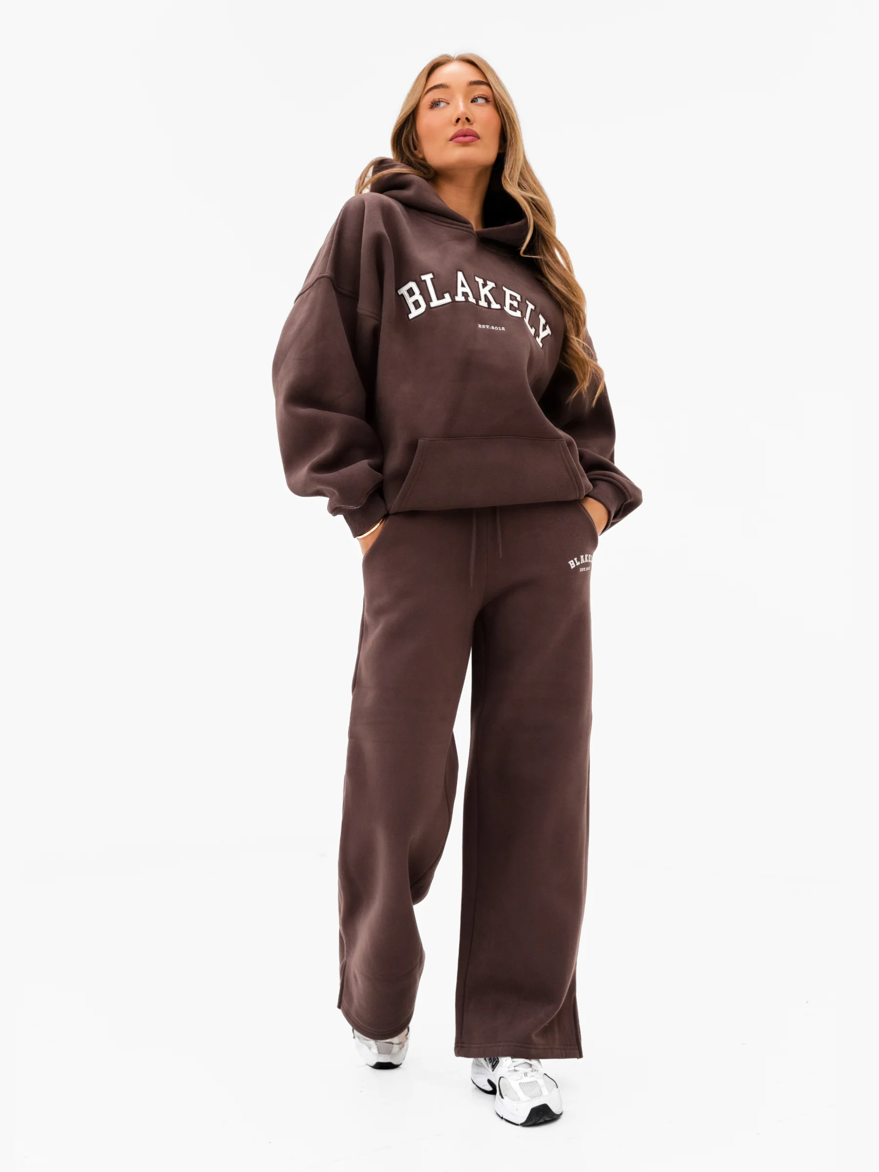 Varsity Oversized Hoodie - Dark Chocolate - Image 5