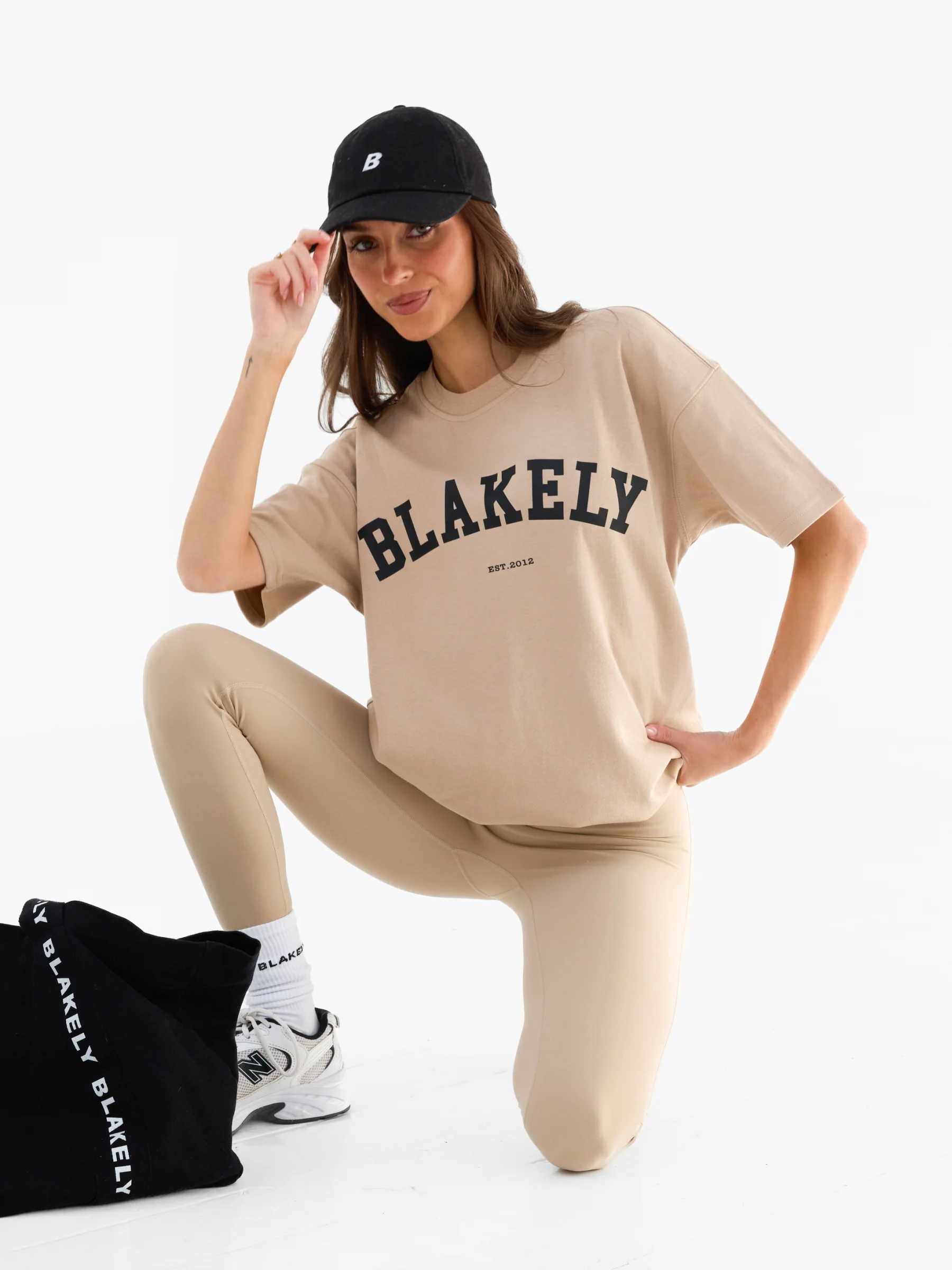 Varsity Oversized T-Shirt - Tan - Image 7