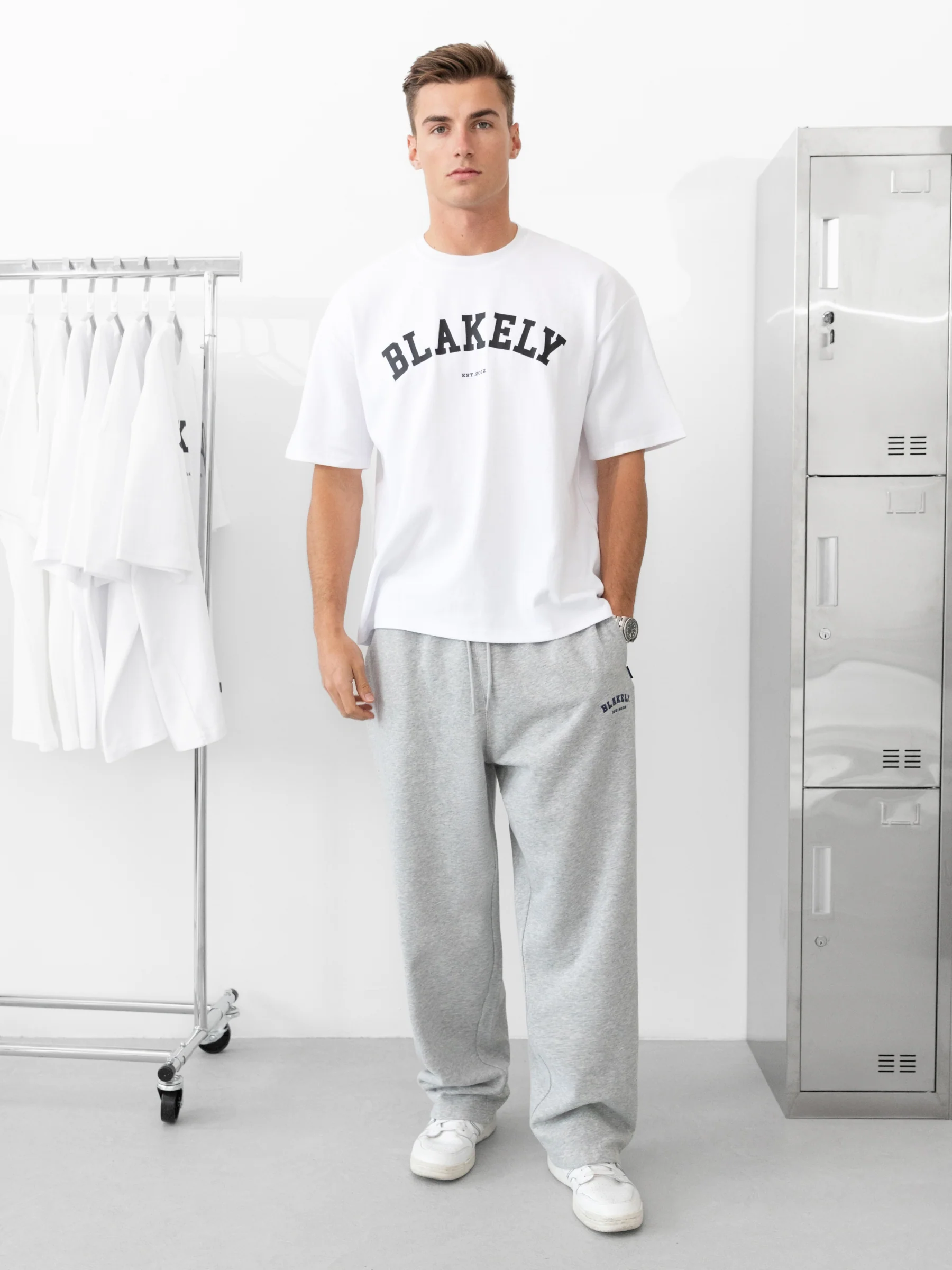 Varsity Unfitted T-Shirt - White & Black - Image 2