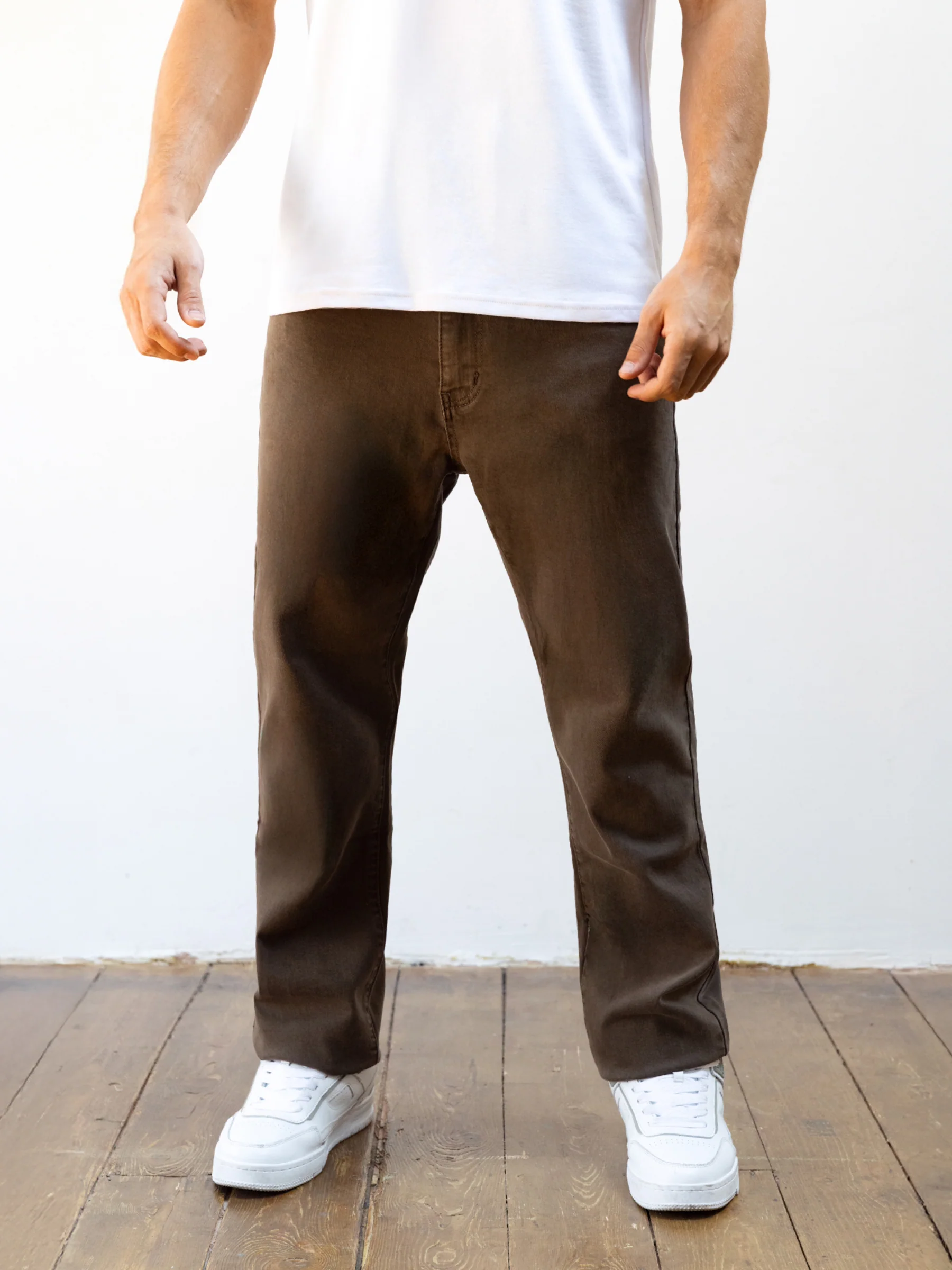 Vol.15 Loose Fitting Jeans - Brown - Image 4