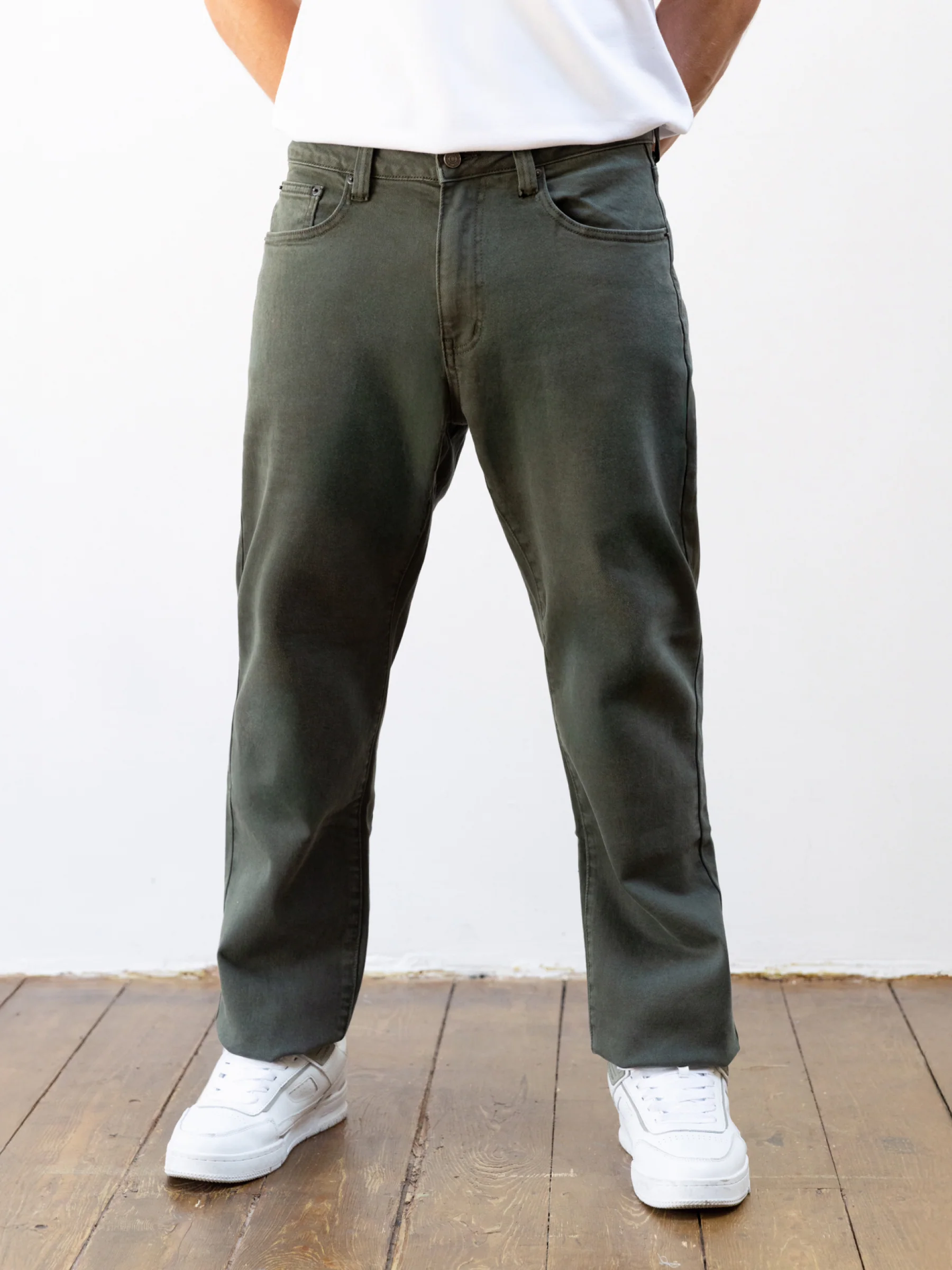 Vol.15 Loose Fitting Jeans - Khaki - Image 5