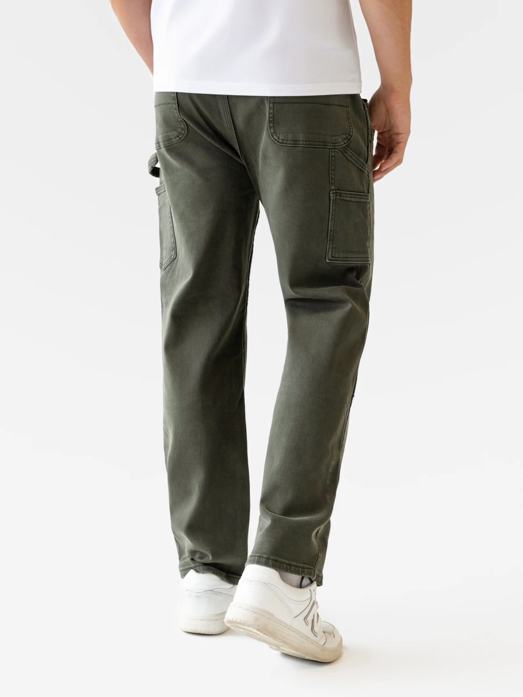 Vol.21 Panel Jeans - Olive Green - Image 2