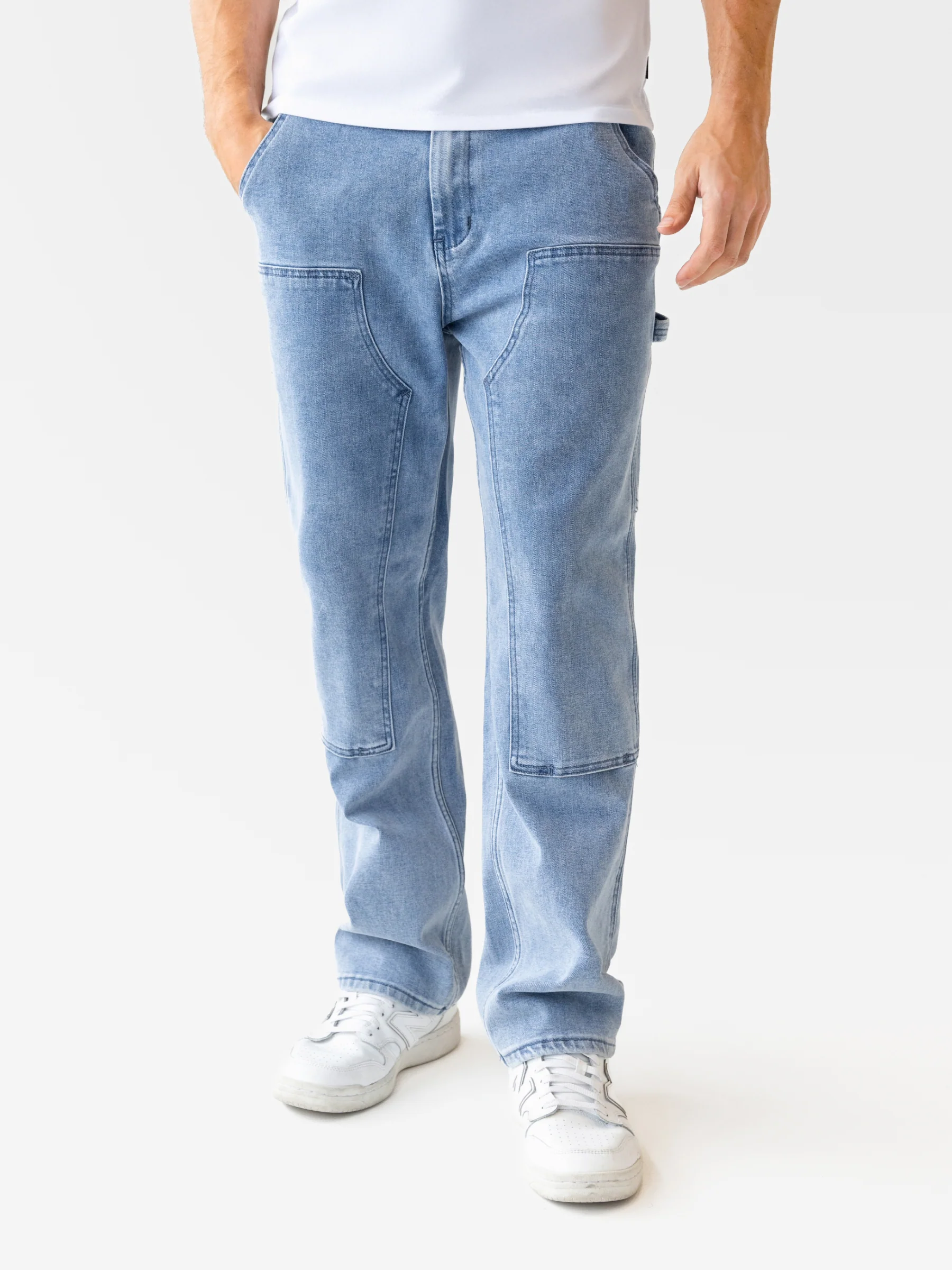 Vol.21 Panel Jeans - Washed Blue
