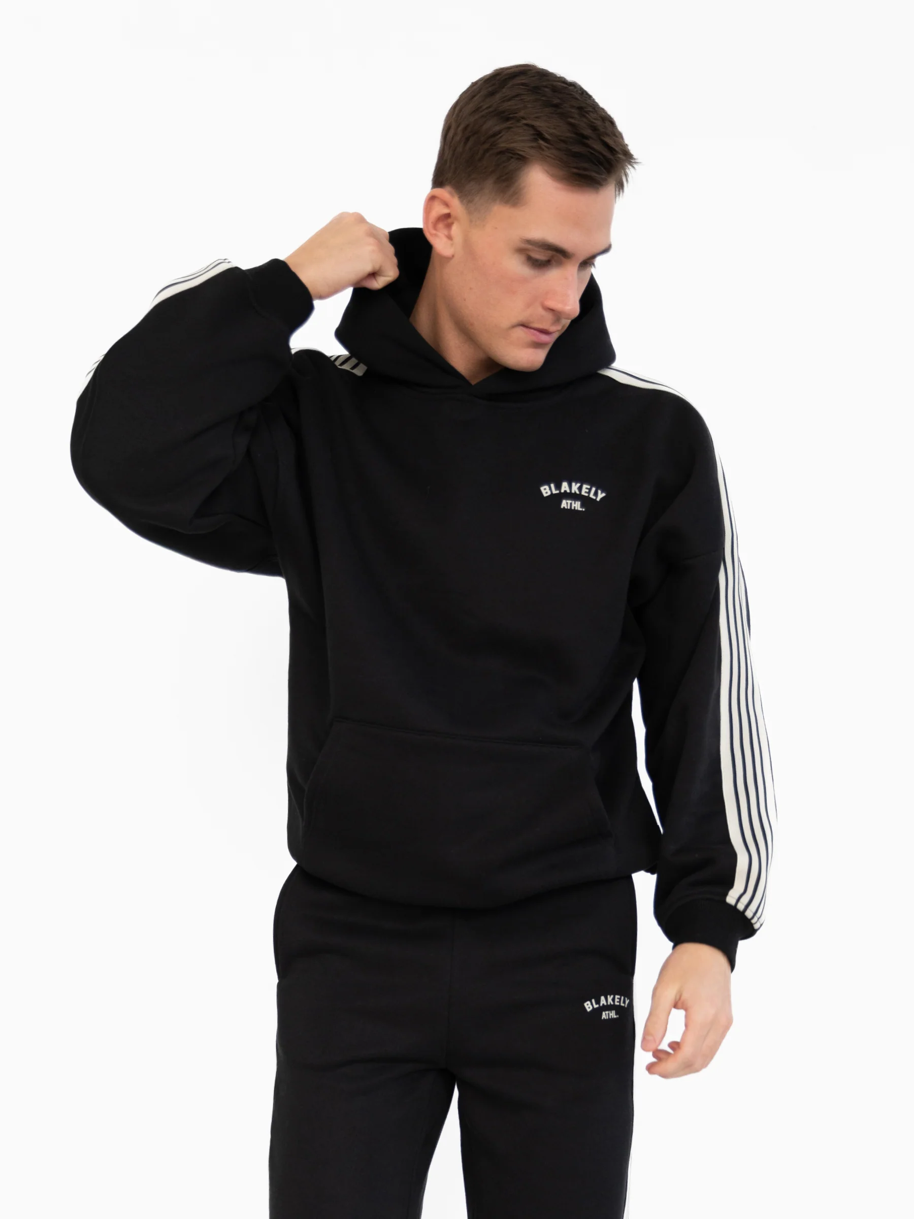 Zayd Relaxed Hoodie - Black - Image 5