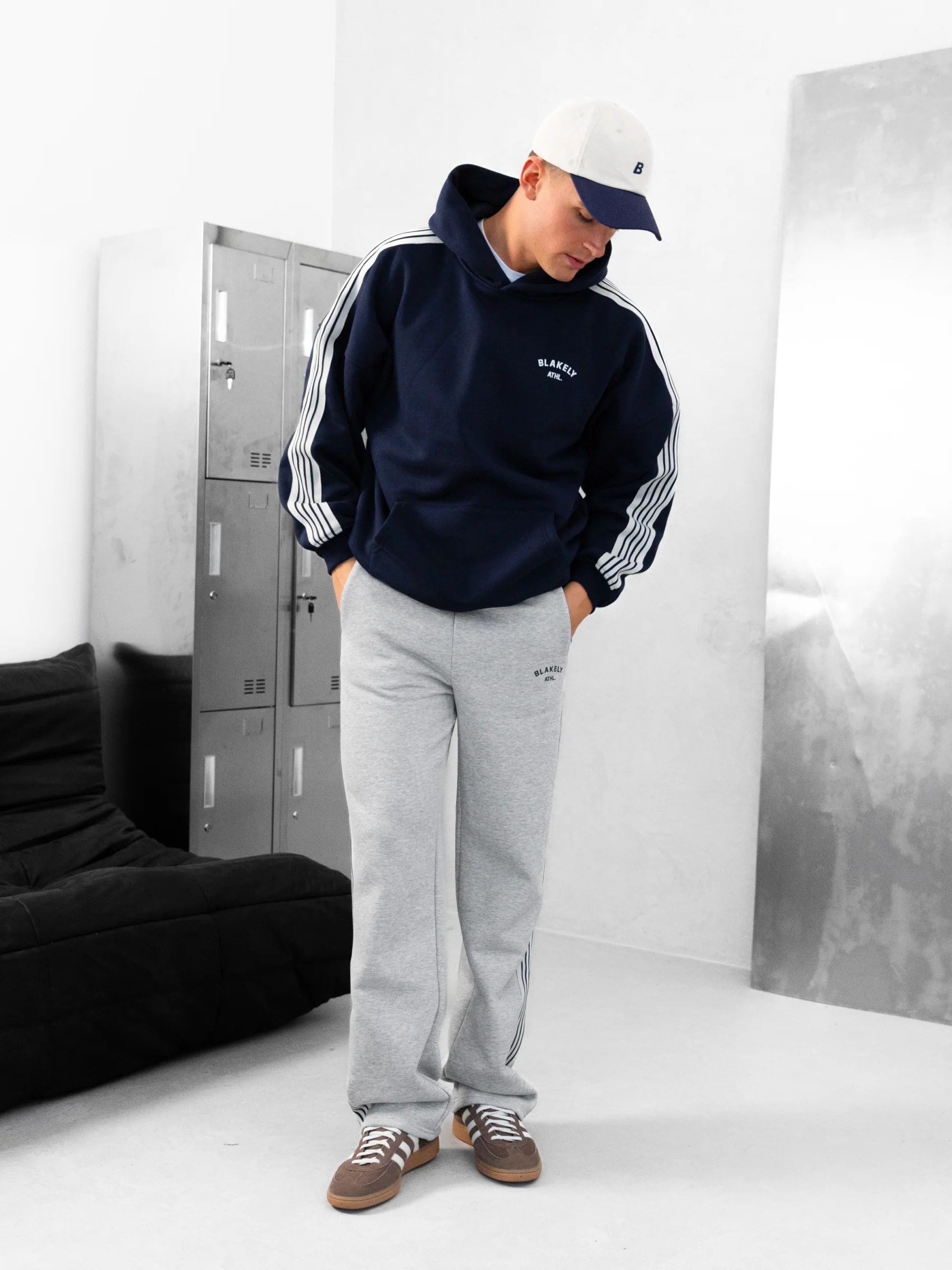 Zayd Relaxed Hoodie - Deep Navy - Image 6