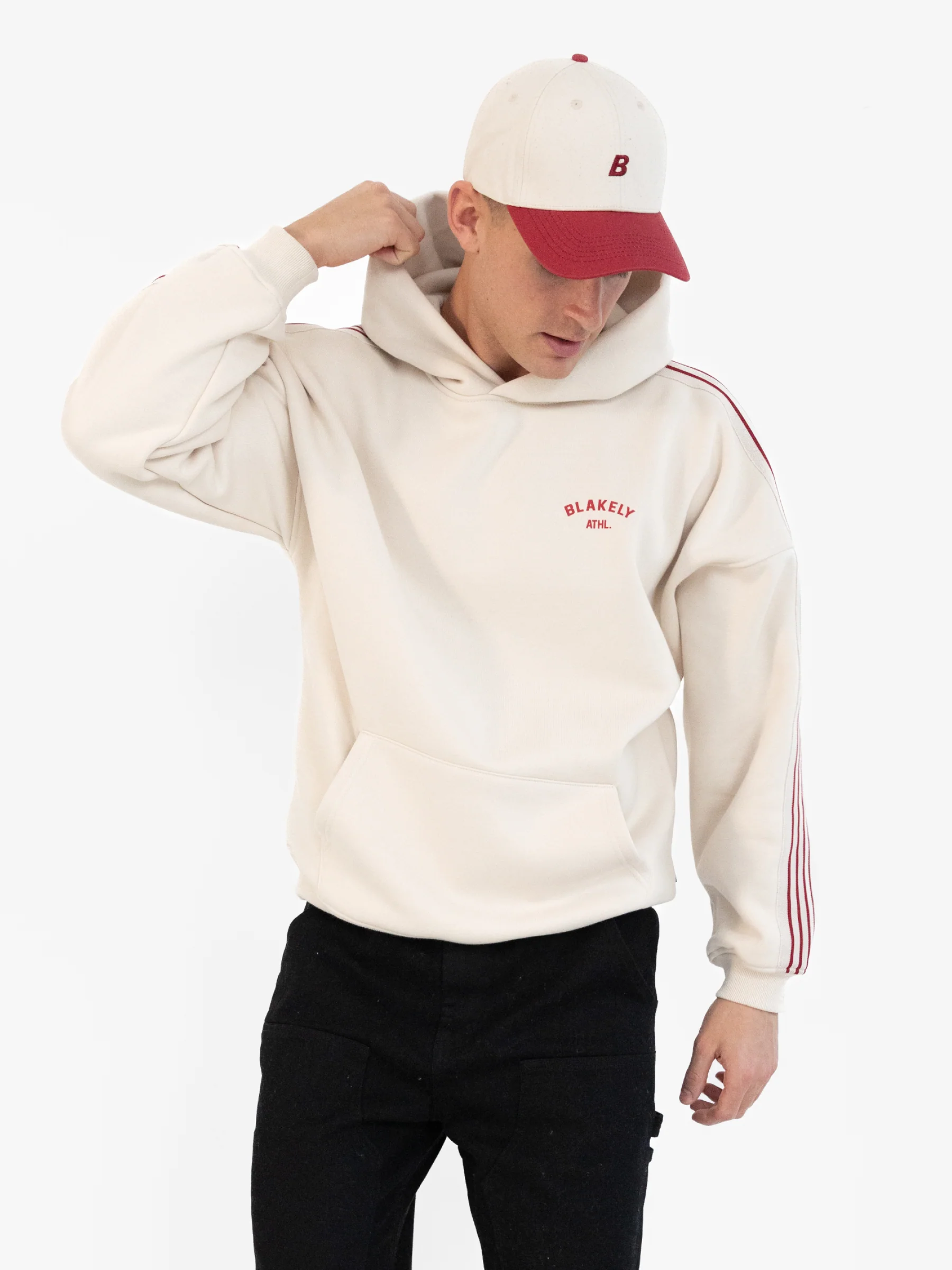 Zayd Relaxed Hoodie - Chalk - Image 5