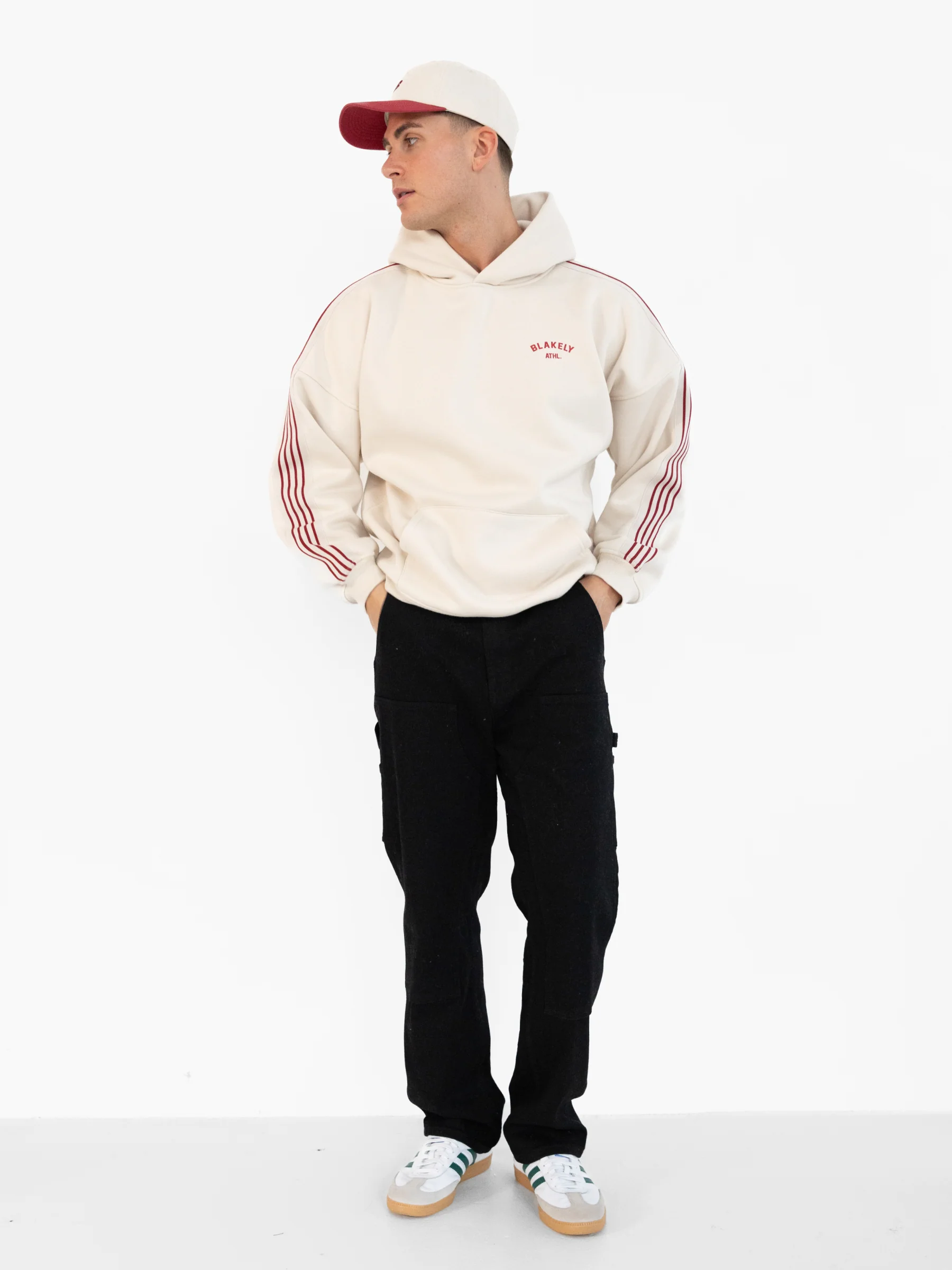 Zayd Relaxed Hoodie - Chalk - Image 6