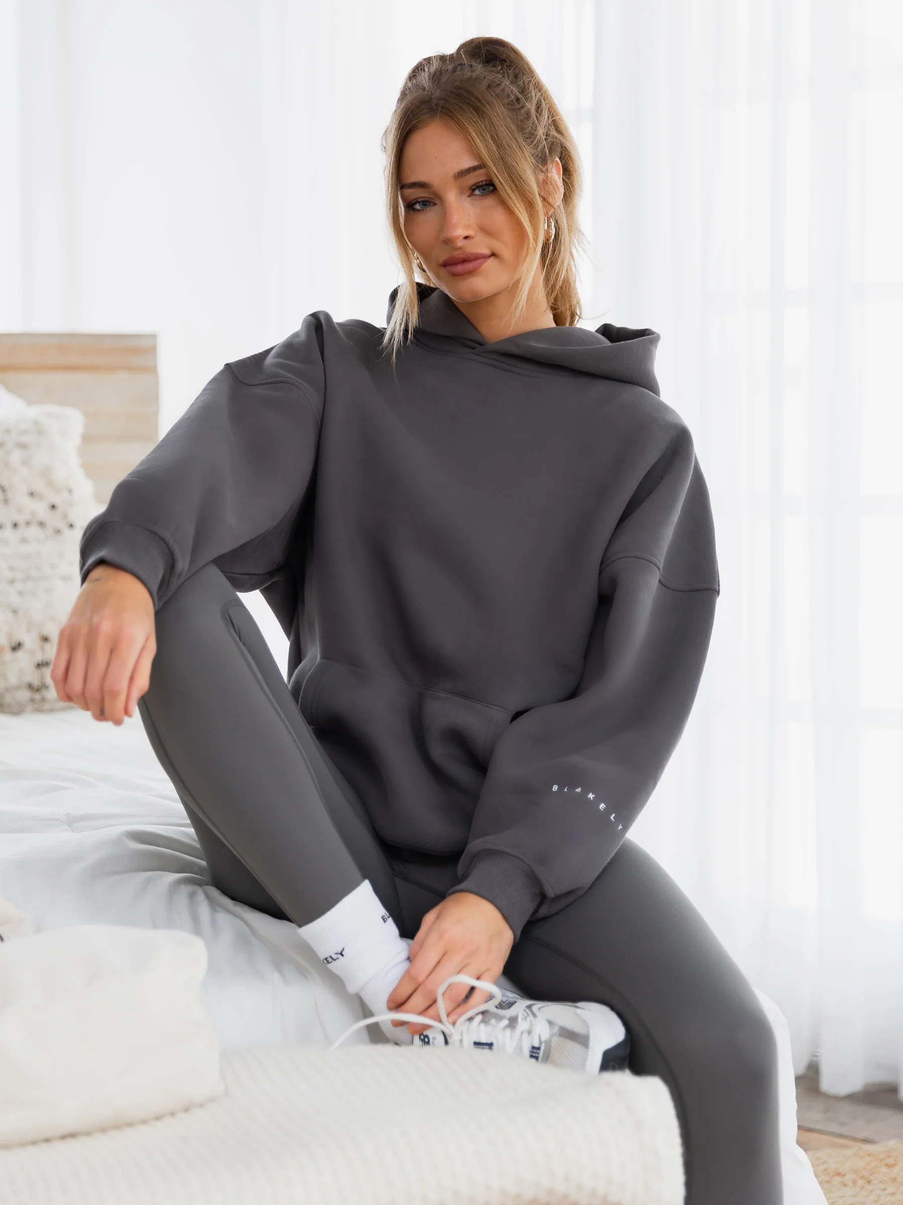 Isabel Hoodie & Leggings Set - Charcoal - Image 6