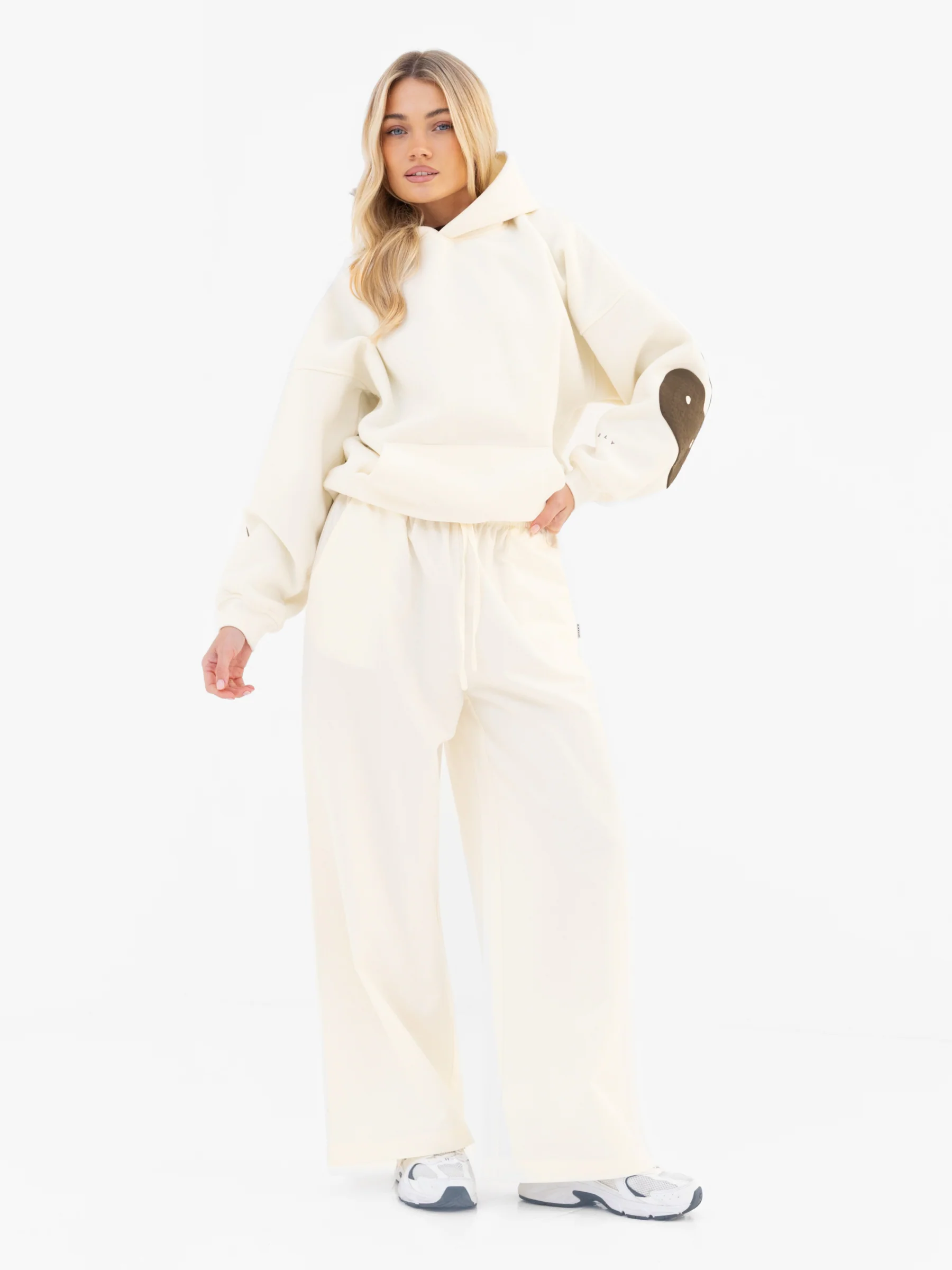 Maya Wide Leg Trousers - Buttermilk - Image 3